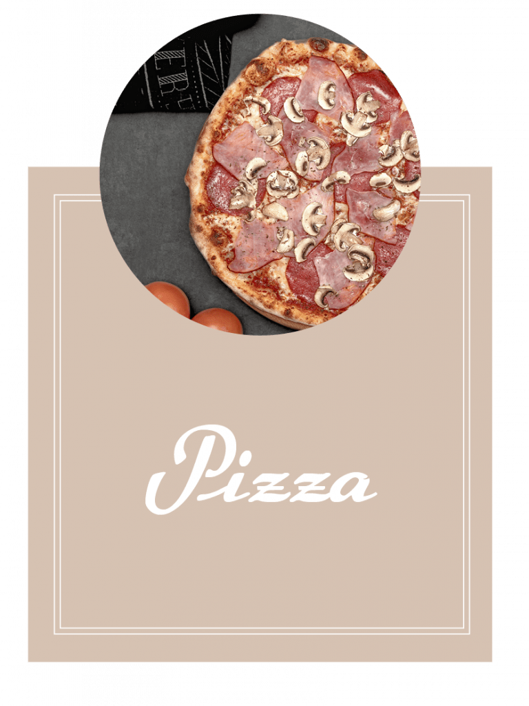 Pizza Speisekarte Button