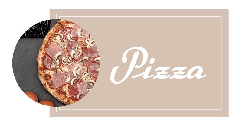 Pizza Speisekarte Button